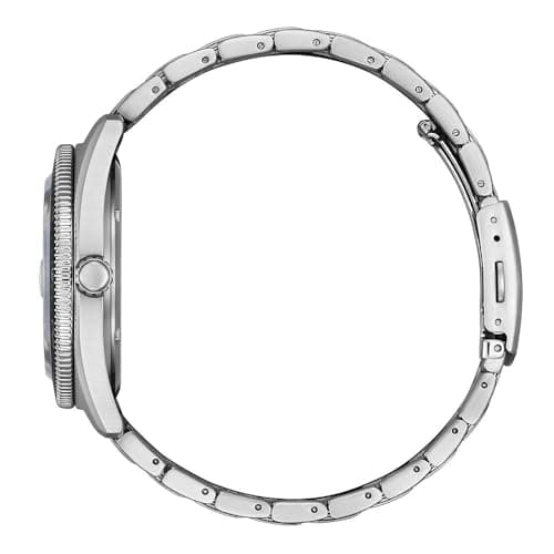 Detalle de Citizen AW1760-81W reloj analógico de cuarzo con energía solar y acero inoxidable