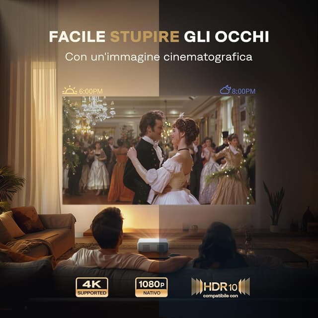 Detalle de Aurzen EAZZE D1, mini proiettore 4K