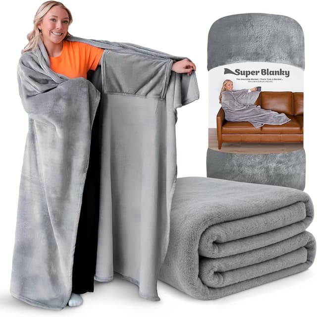 Imagen de Super Blanky Wearable Blanket 70" x 60" š§£ en OfertitasTOP