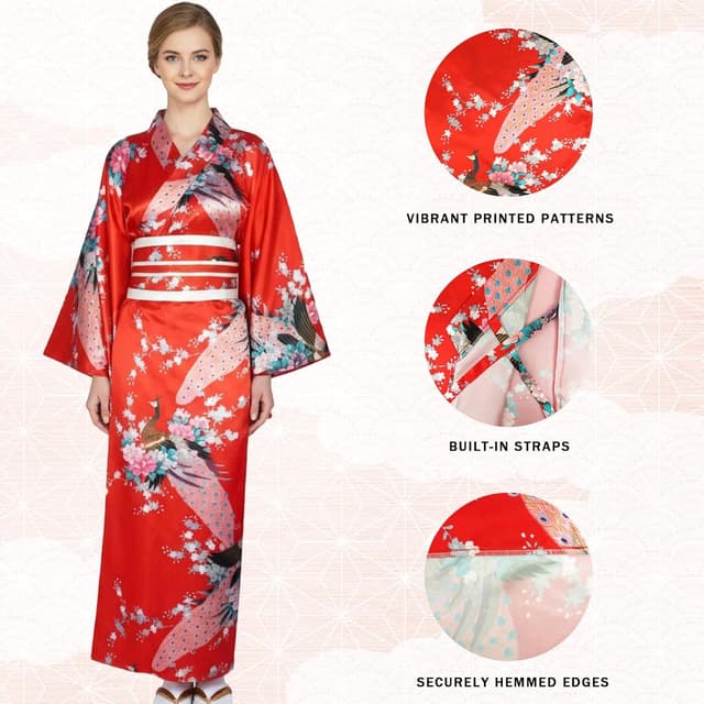 Thumbnail 3 de KRUIHAN Ensemble Yukata Kimono Femme