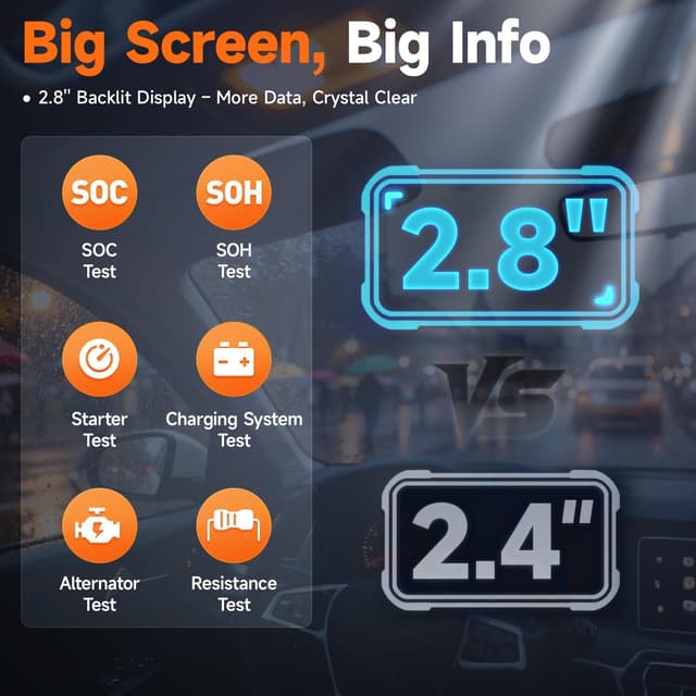 Thumbnail 4 de FOXWELL BT705 12V/24V Battery Tester 100–2000CCA
