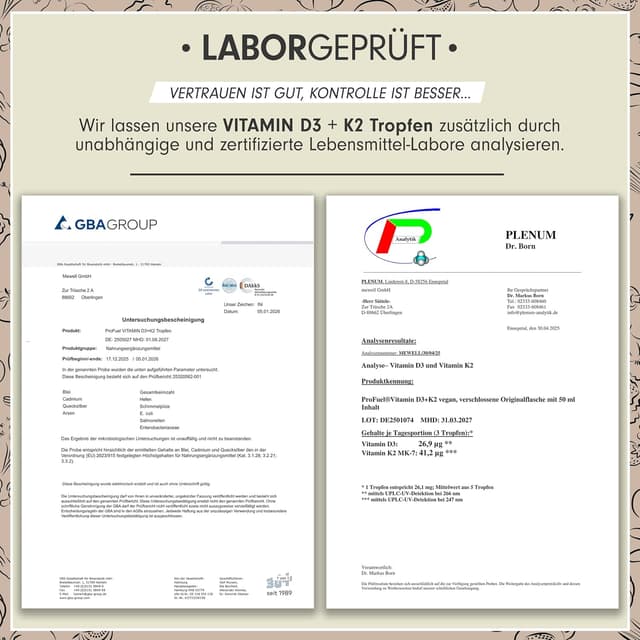 Thumbnail 4 de Vitamin D3 K2 vegan 1700 Tropfen 50 ml 1000 IE + 40 µg pro Tropfen