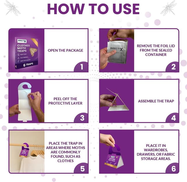 Thumbnail 2 de INSECTIX PEST SOLUTION 6 Pack moth traps