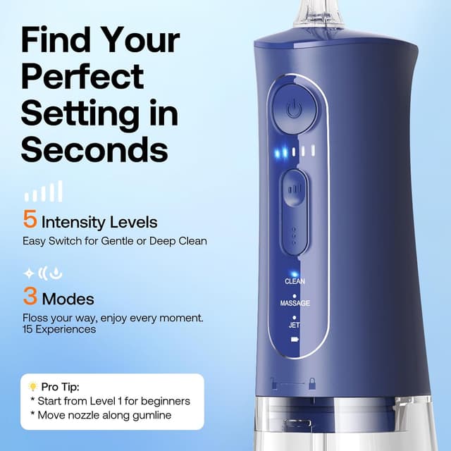 Detalle 2 de Bitvae Water Dental Flosser 3 Modes 💧