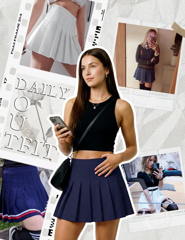 Thumbnail 4 de Dressystar Jupe Basique Femme Extensible Mini 1️⃣0📏