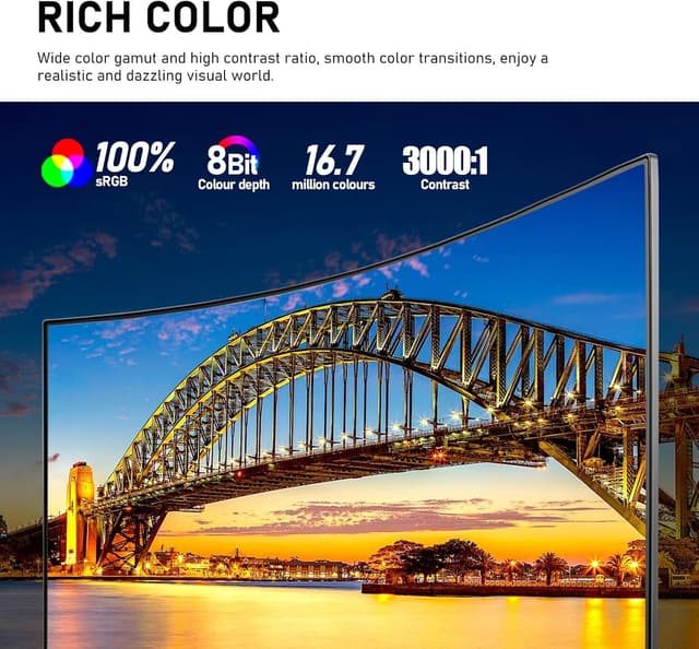 Detalle de Gawfolk 32-inch 4K curved monitor