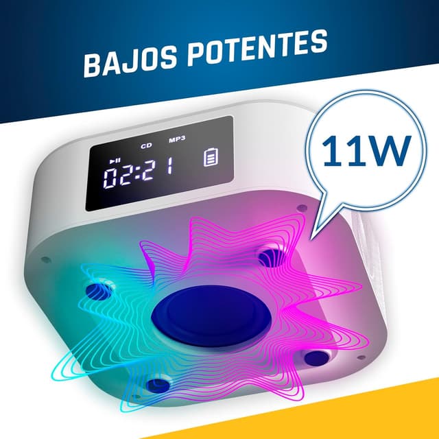 Thumbnail 1 de KLIM Boombox E1 reproductor CD portátil