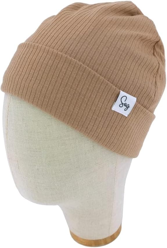 Detalle de Sugarmelon Lightweight Jersey Beanie Hat with Silky Satin Lining for Newborns & Toddlers