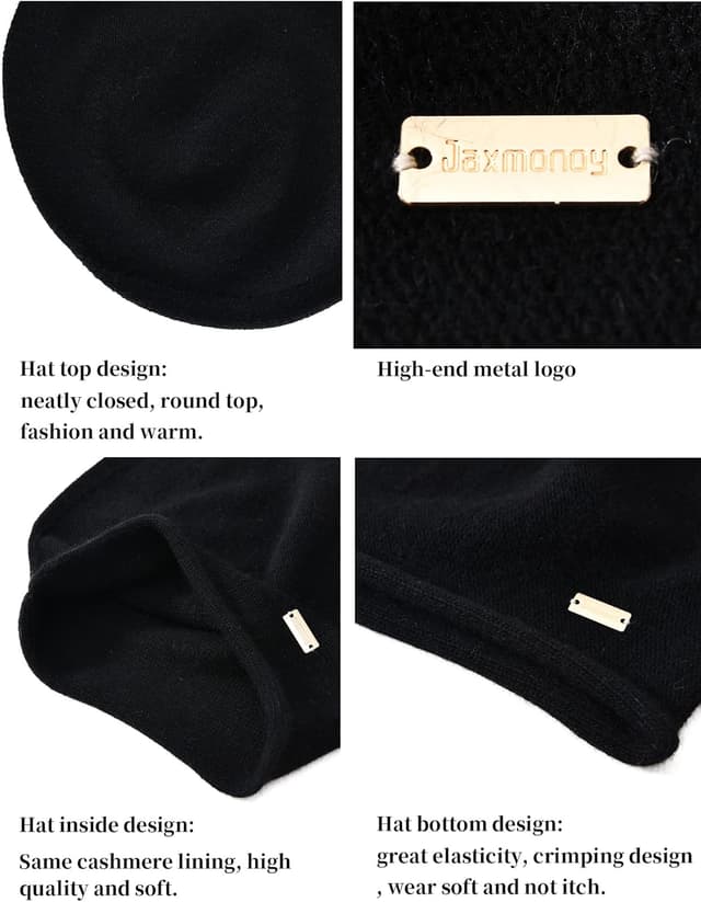 Thumbnail 3 de jaxmonoy Slouchy Knit Beanie Hat for Women