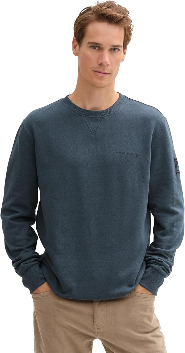 Thumbnail 6 de TOM TAILOR 1044007: maglia di tuta da uomo con collo rotondo