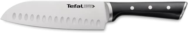 Detalle de Tefal Ice Force 🥢 Cuchillo Santoku 18 cm, Acero Alemán