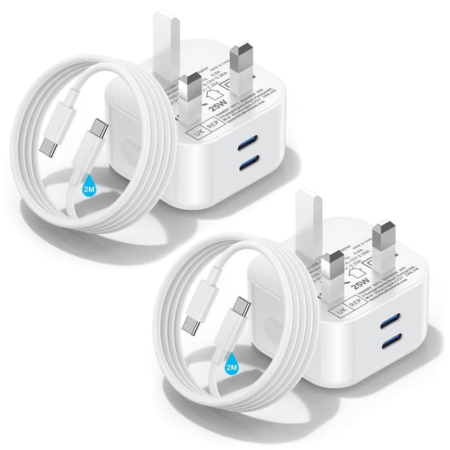 Detalle de Samsung 25W super fast phone charger with 2m USB-C fast charging cable (UK plug)