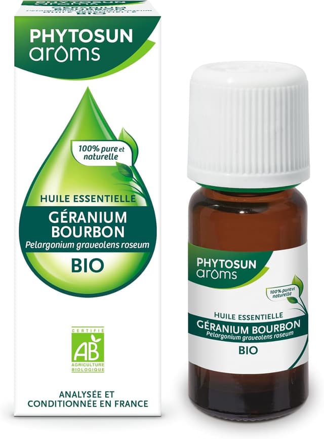 Detalle de Phytosun Arôms Huile Essentielle Géranium 10 ml