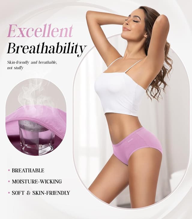 Detalle 2 de TANSTC Damen Hipster Slips 6er-Pack