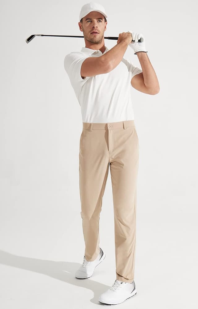 Detalle 2 de Libin Libin Mens Golf Pants Stretch Work Dress Pants