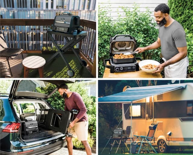 Thumbnail 9 de Ninja Woodfire Outdoor Grill OG701EU – kompakter Elektrogrill mit Smoker-Box