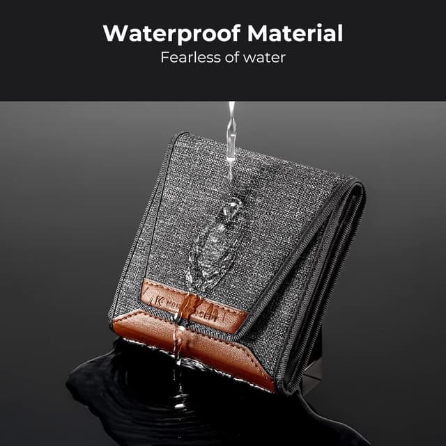 Detalle de K&F Concept Optics Lens Filter Case (folding pouch) for up to 3 filters up to 82mm