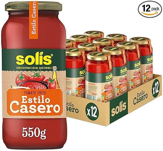 Imagen de SOLÍS Tomate Frito Casero 🍅 Pack 12x550g Sin Gluten en OfertitasTOP