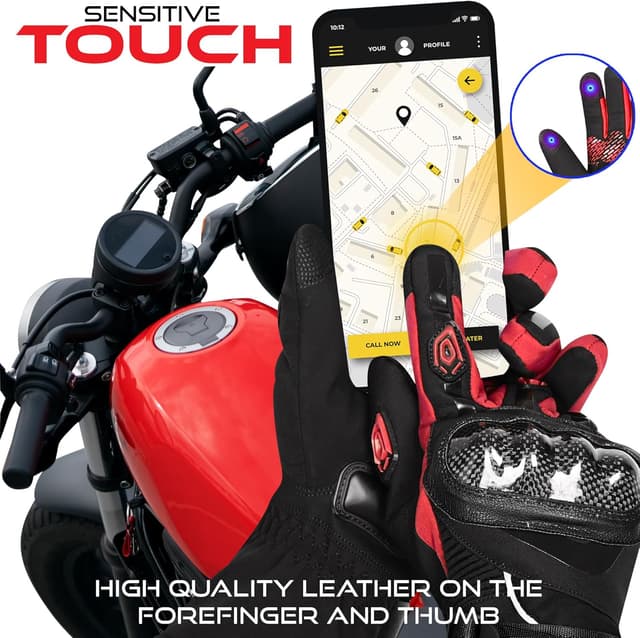 Thumbnail 5 de BEAST RAGE Winter Motorcycle Gloves for Men and Women