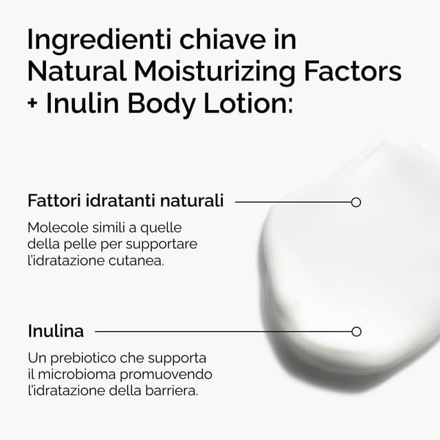 Detalle 2 de The Ordinary Natural Moisturizing Factors + Inulin Body Lotion, lozione corpo idratante leggera 240 ml