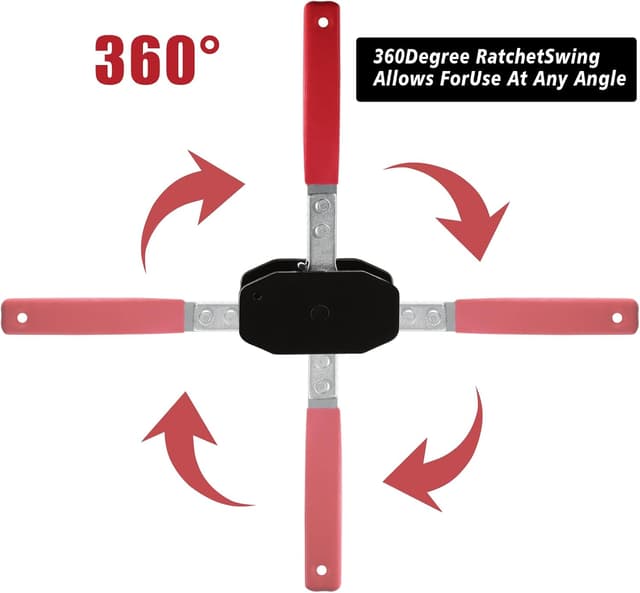 Thumbnail 1 de CHANG QI Brake Caliper Ratchet Tool with 4 Hooks ðŸ›