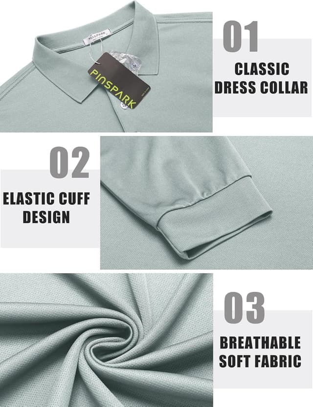 Thumbnail 3 de PINSPARK Polo Uomo maniche lunghe UPF 50