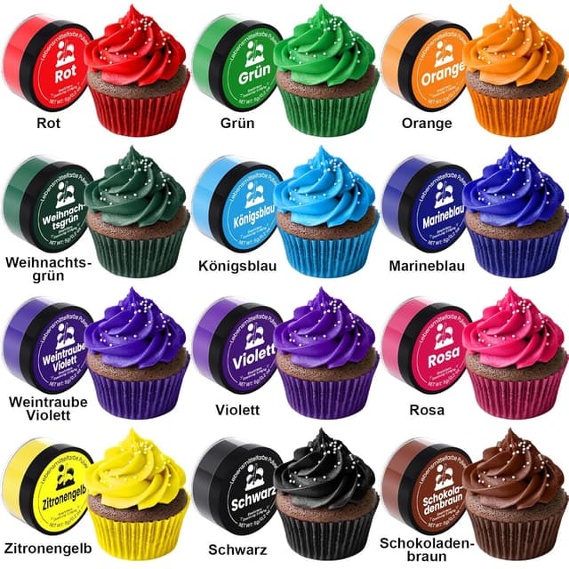 Thumbnail 1 de Lebensmittelfarbe Pulver 12 Farben 🎨