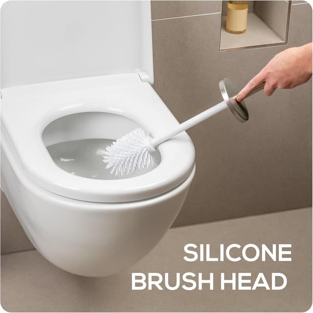 Thumbnail 5 de EPISTAR Silicone Toilet Brush Set Stainless Steel