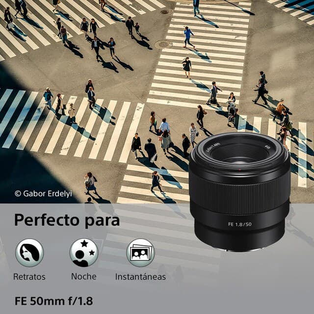 Detalle 2 de Sony FE 50mm F/1.8 objetivo para montura E