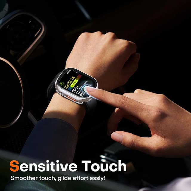 Detalle de TAURI Funda Apple Watch 8 Ultra 49mm con Cristal Templado 🛡