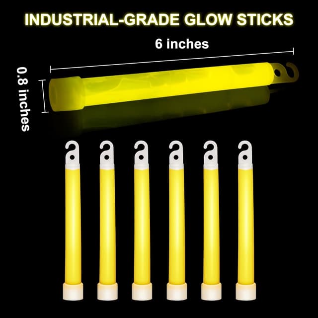 Detalle de General Medi fluorescent glow sticks 12 pack
