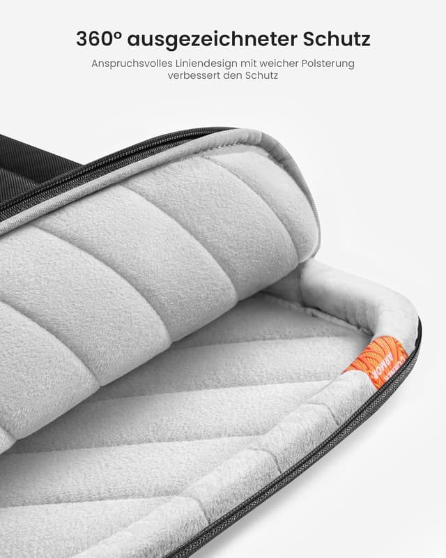 Detalle de tomtoc 360° Tasche Hülle für 15-Zoll MacBook Air/Pro & Surface Laptop – wasserabweisend, CornerArmor für Rundumschutz