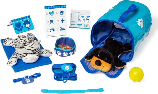 Detalle de Melissa & Doug pet travel play set 15 pcs