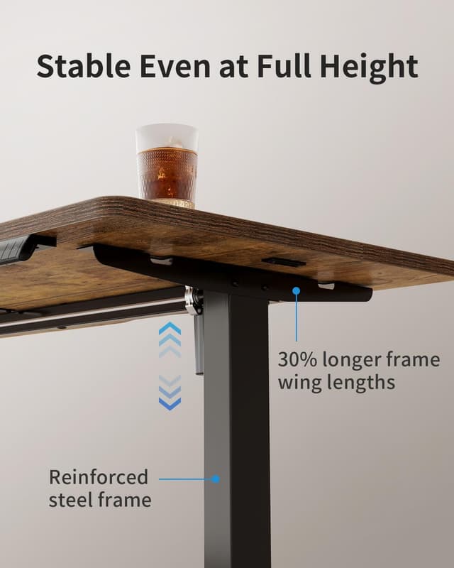 Thumbnail 2 de FEZIBO Höhenverstellbarer Schreibtisch 140×70