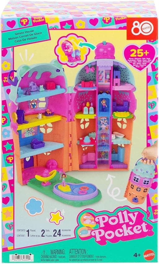 Thumbnail 5 de Polly Pocket JKB89 Casa de helado grande con 25 accesorios
