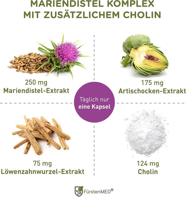 Detalle 2 de FürstenMED Mariendistel Kapseln 120 Stück