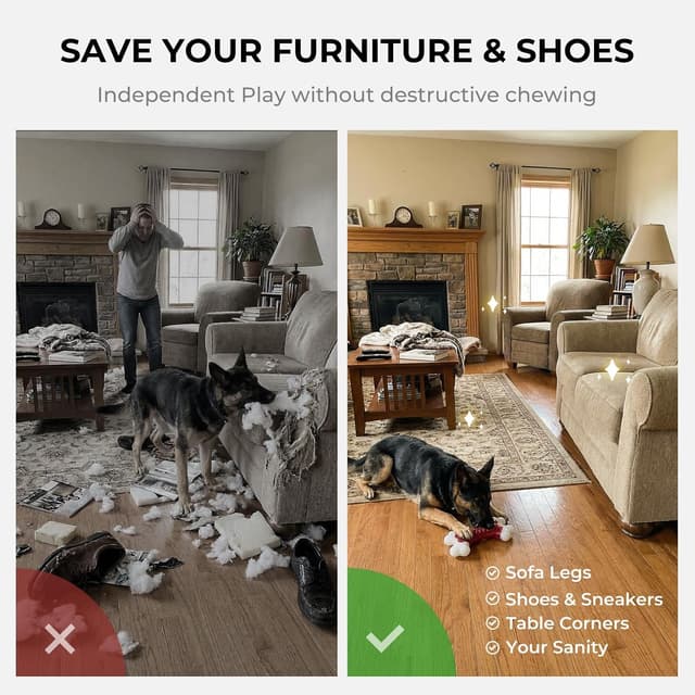 Thumbnail 4 de ChienBox Nylon Bone Toy beef flavour for large dogs