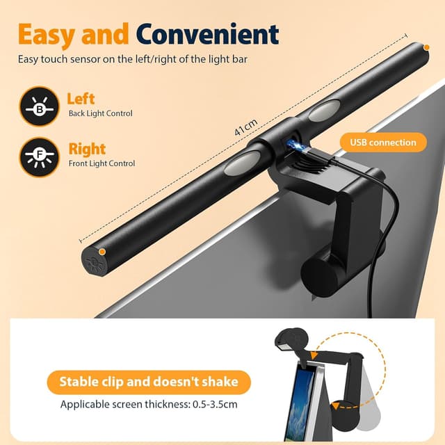 Thumbnail 4 de Monitor Lampe LED USB mit Touch Kontrolle