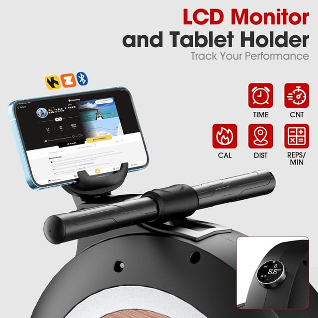 Thumbnail 1 de Wenoker magnetic rowing machine 32 levels