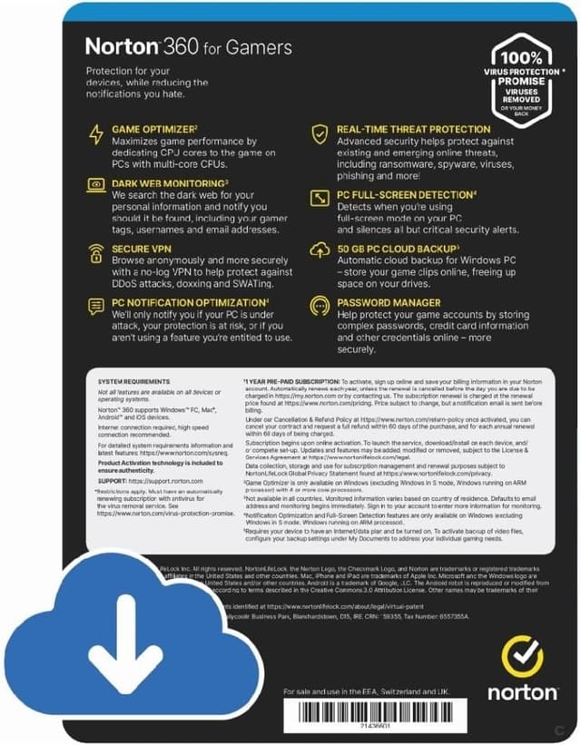 Thumbnail 1 de Norton 360 for Gamers 2026 antivirus software