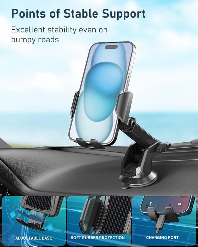 Thumbnail 5 de Hoppac Porta Cellulare Auto universale per smartphone 4–7"