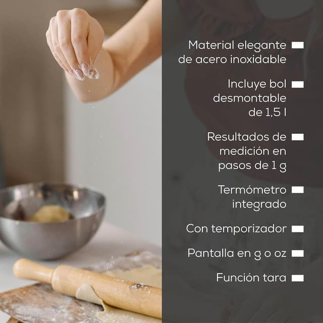 Thumbnail 4 de Beurer KS 54 Báscula de Cocina con Cuenco Inoxidable 🍽