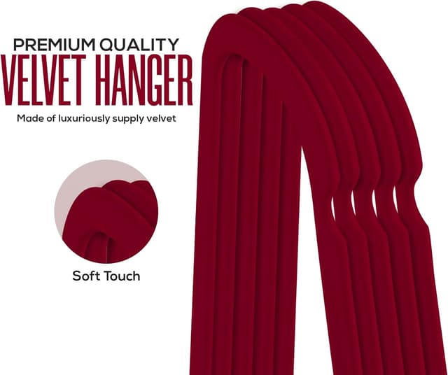 Thumbnail 3 de Utopia Home Perchas de Terciopelo 50 unidades