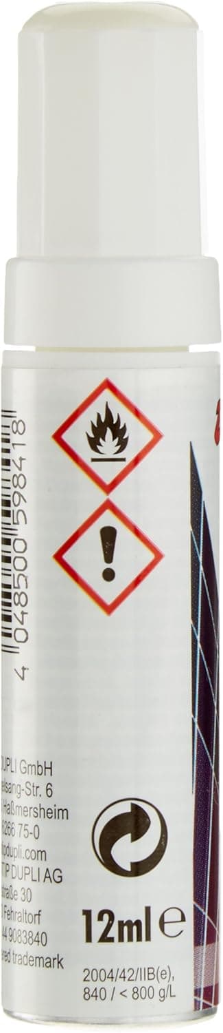Detalle 1 de Duplicolor 598418 Stylo de couleur Blanc brillant de retouche peinture véhicule (12 ml)