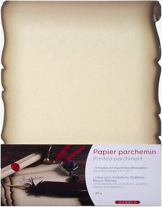 Detalle de Clairefontaine 427B Papel Pergamino A4, Pack 5 hojas
