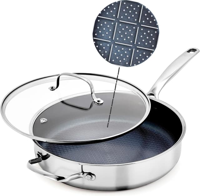Imagen de Blue Diamond Hybrid 4QT Saute Pan — Nonstick Cookware en OfertitasTOP