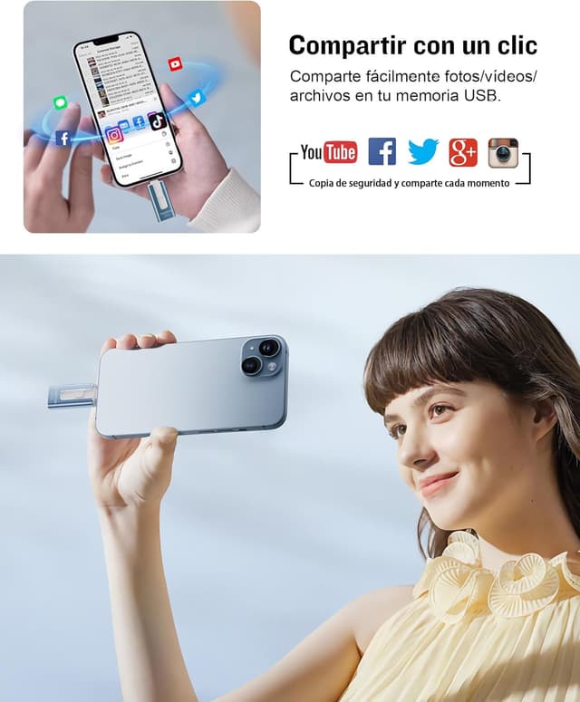 Detalle 2 de GNASEET Pendrive 256GB USB 3.0