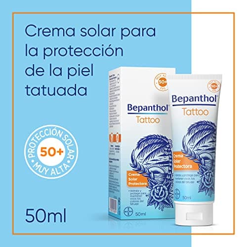 Thumbnail 2 de Bepanthol Tattoo Crema Solar SPF50 🌞 Protección para Tatuajes 50 ml