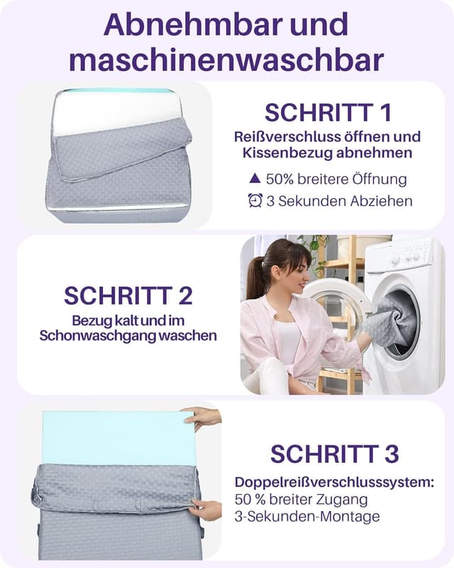 Thumbnail 5 de Kekoy Verstellbares Keilkissen 23/30,5 cm