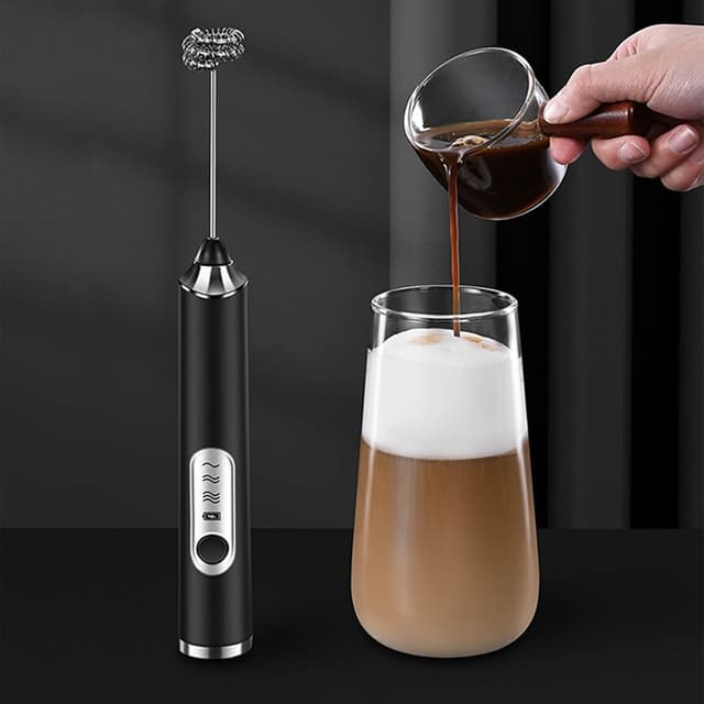 Thumbnail 4 de Milk Frother USB Rechargeable Handheld Whisk